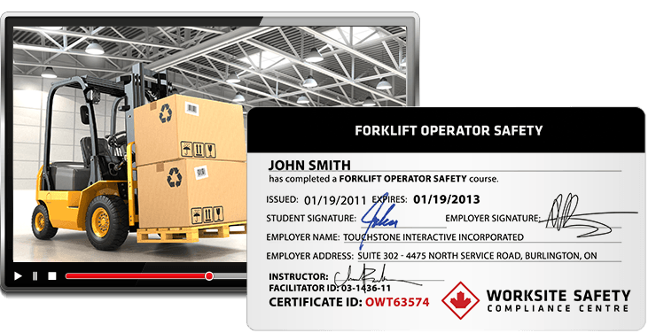 Forklift Operator Safety Online Course Worksite Safety